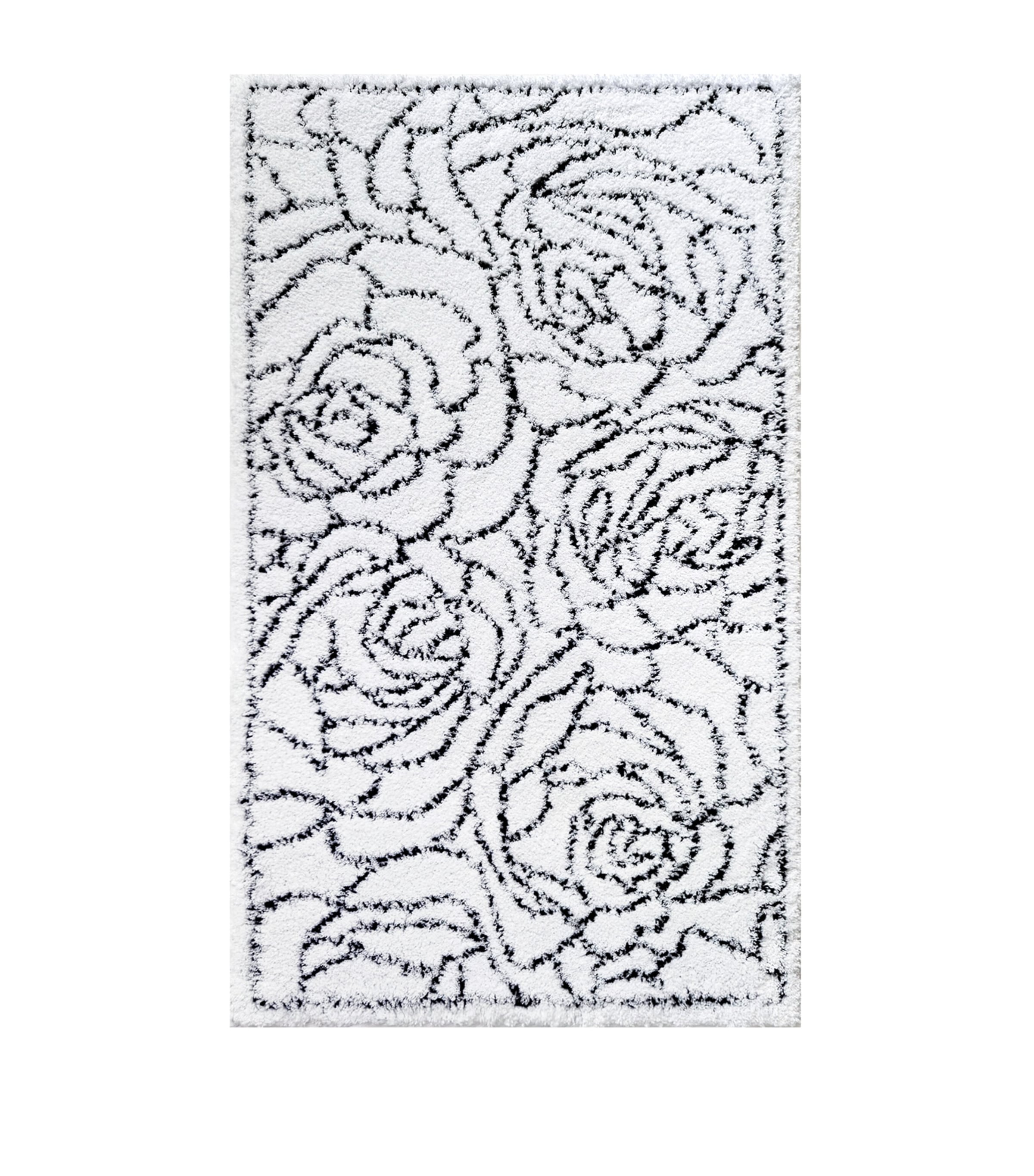 Graccioza Egyptian Cotton Deco Bath Mat In White