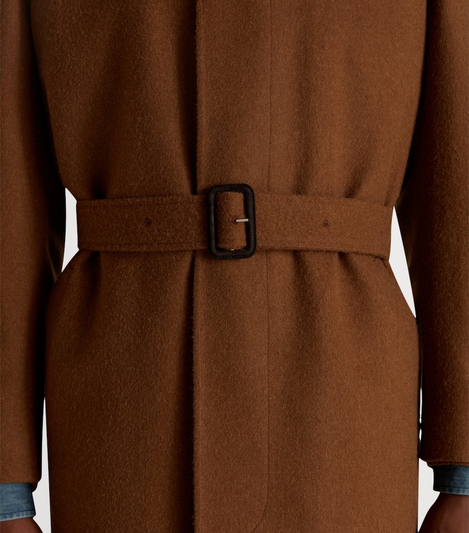Camel Balmacaan Coat 291DARK CAMEL Image 6