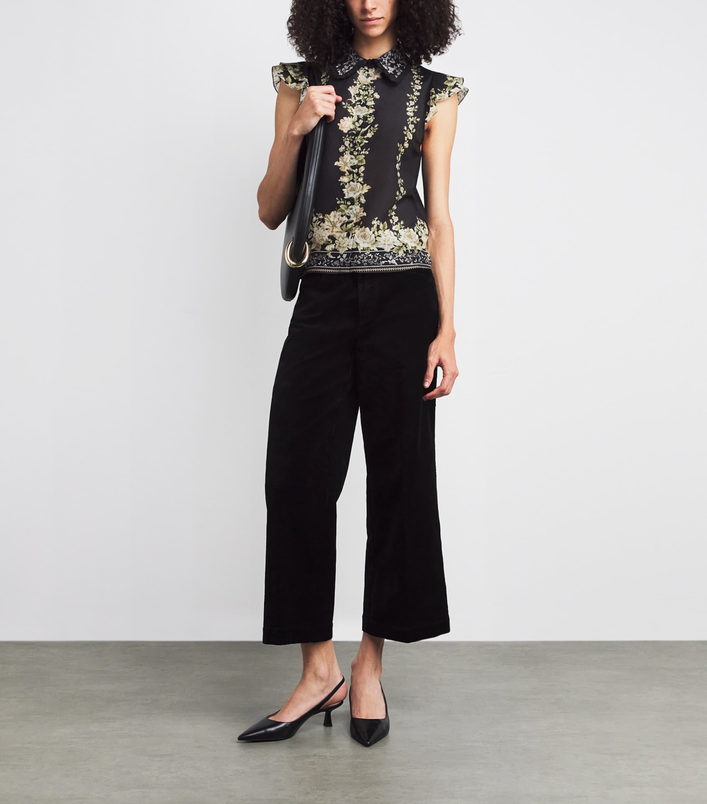 Cotton-Silk Floral Martel Blouse G078 FREE FALLING Image 2