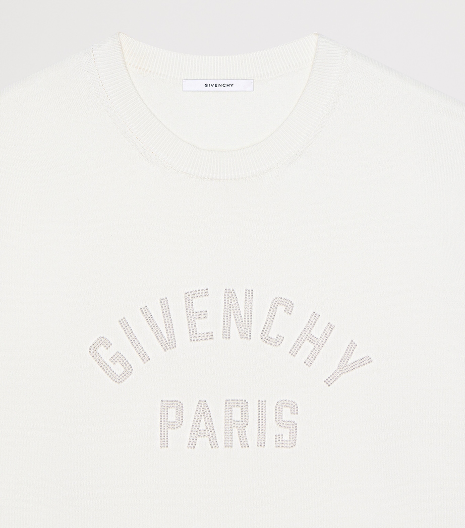 Givenchy Mens Cotton Embroidered T-Shirt Image 3