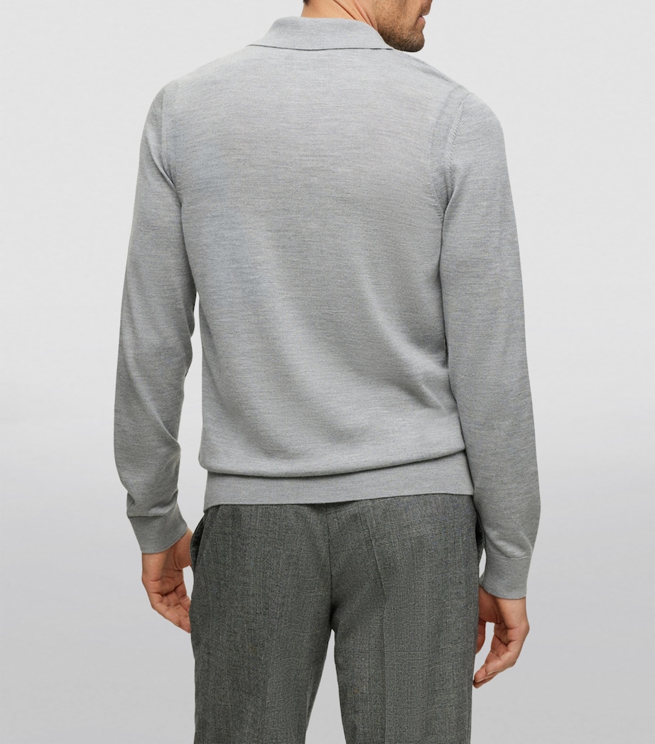 Wool-Cashmere-Silk Polo Shirt 041 Image 4