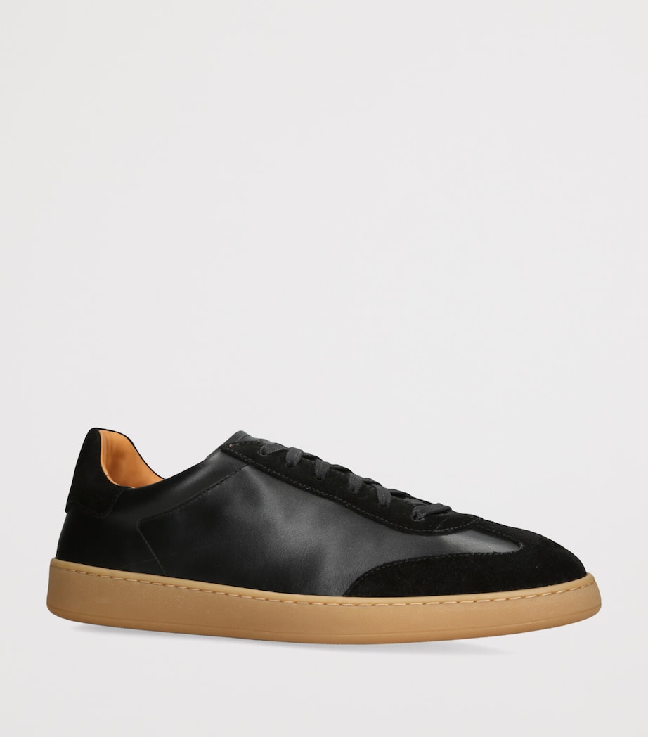 Leather and Suede Kaido 2.0 Sneakers BLACK Image 3