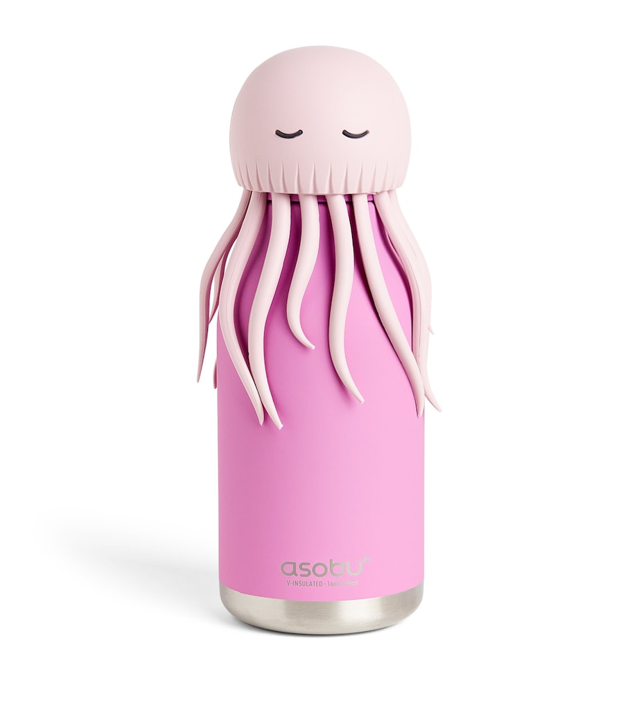 ASOBU Bestie Jellyfish Water Bottle (460ml) Jellyfish Pink Image 1