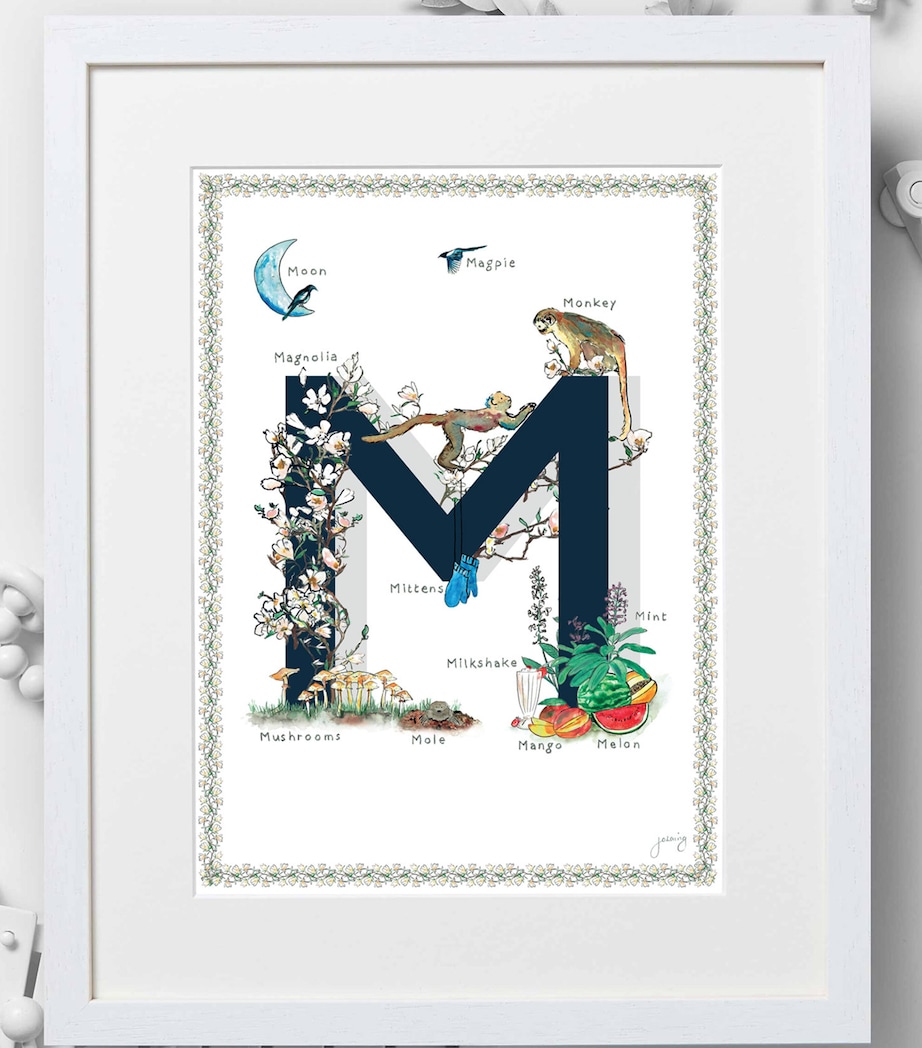 A4 Letter Print NAVY Image 2