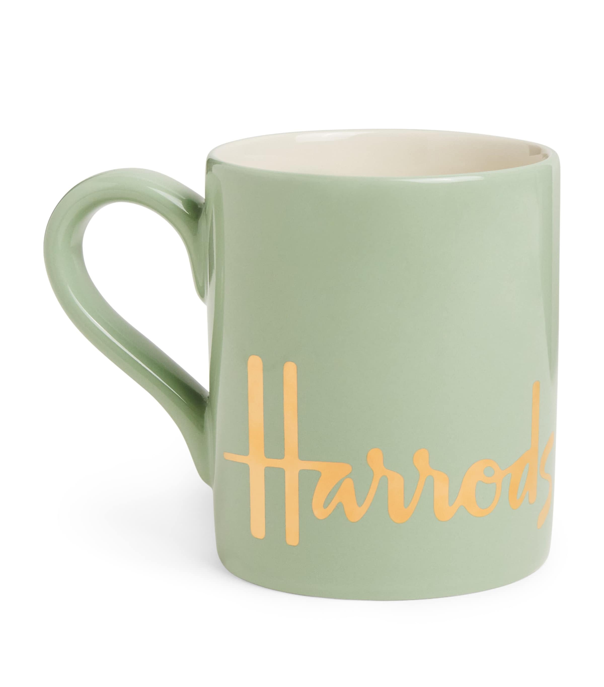 Harrods Logo Mug Soft Green Image 1