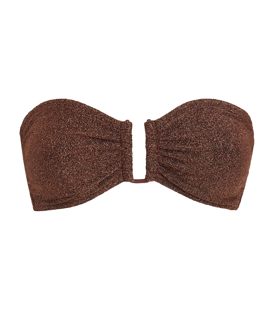 Metallic Flamboyant U-Bar Bikini Top CUIVRE LUREX Image 1