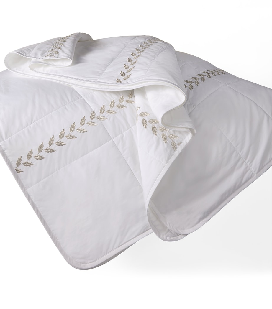 Federico Super King Bedspread (290cm x 260cm) WHT/ANTIQUE SVR Image 2