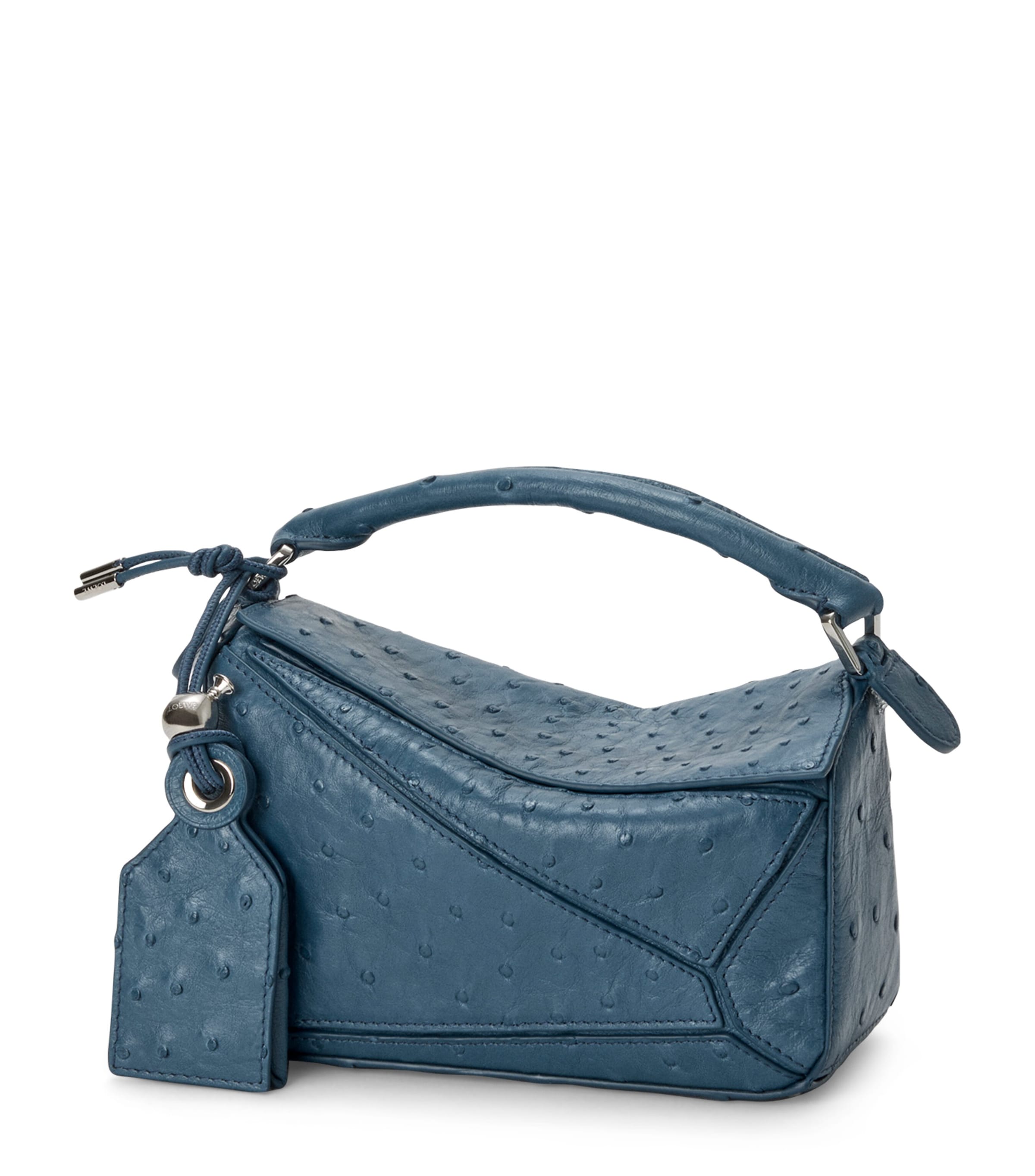 Mini Leather Puzzle Top-Handle Bag DENIM Image 1