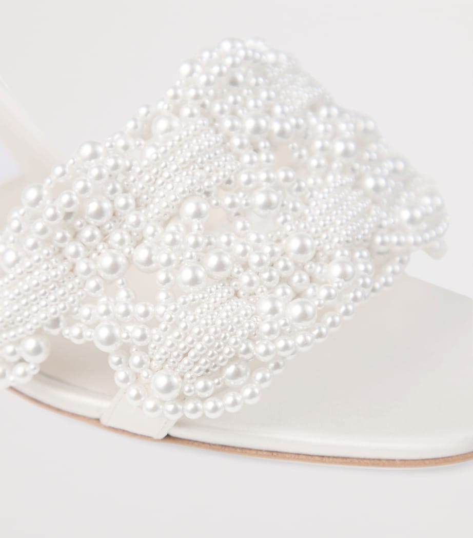 Cary 70 Satin Mules IVORY/WHITE Image 2