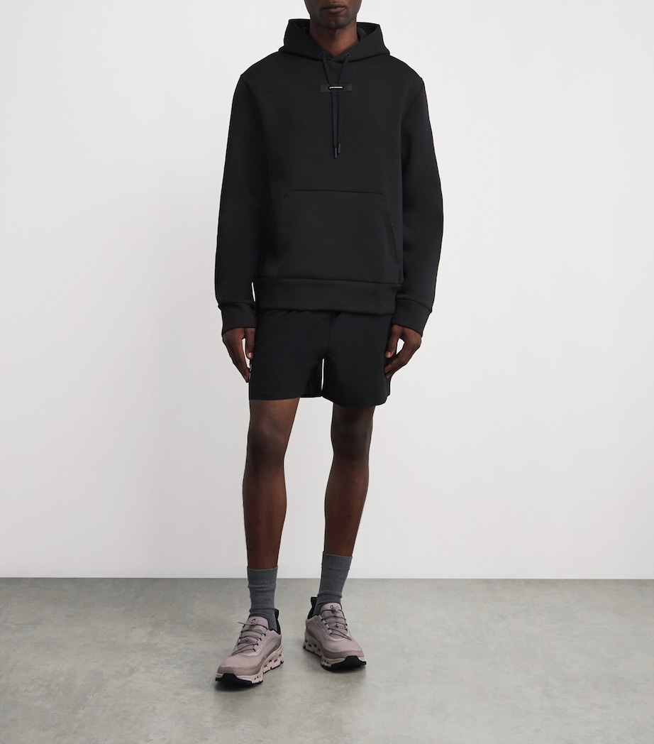 Cotton-Blend Focus Tech Hoodie BLACK Image 2