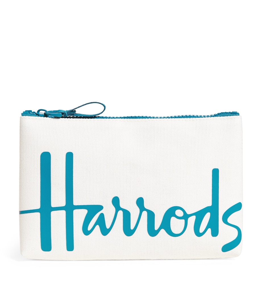 Small Cotton Logo Pouch TEAL Image 1