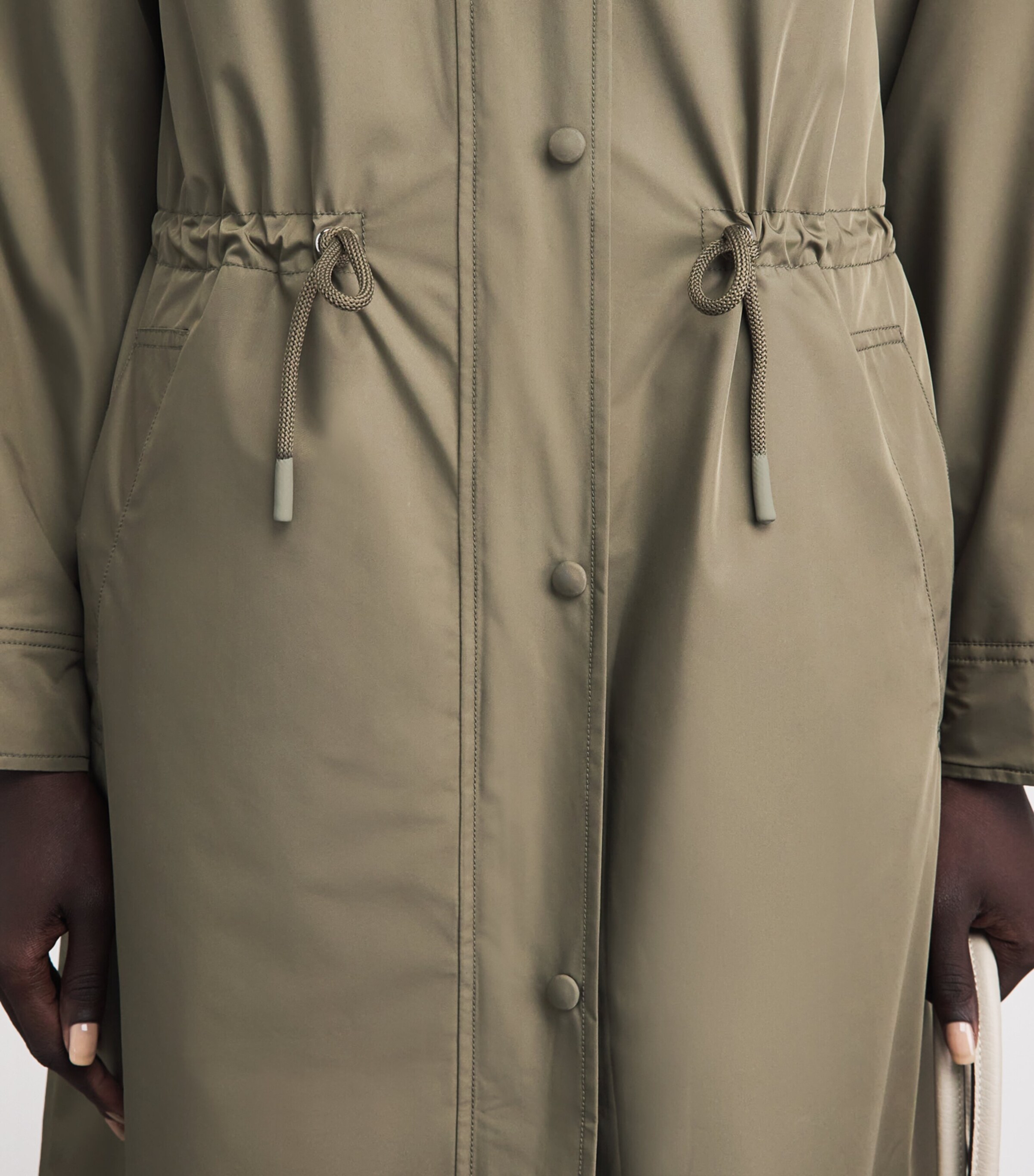 Yves Salomon Womens Reversible Waterproof Hooded Parka Image 3
