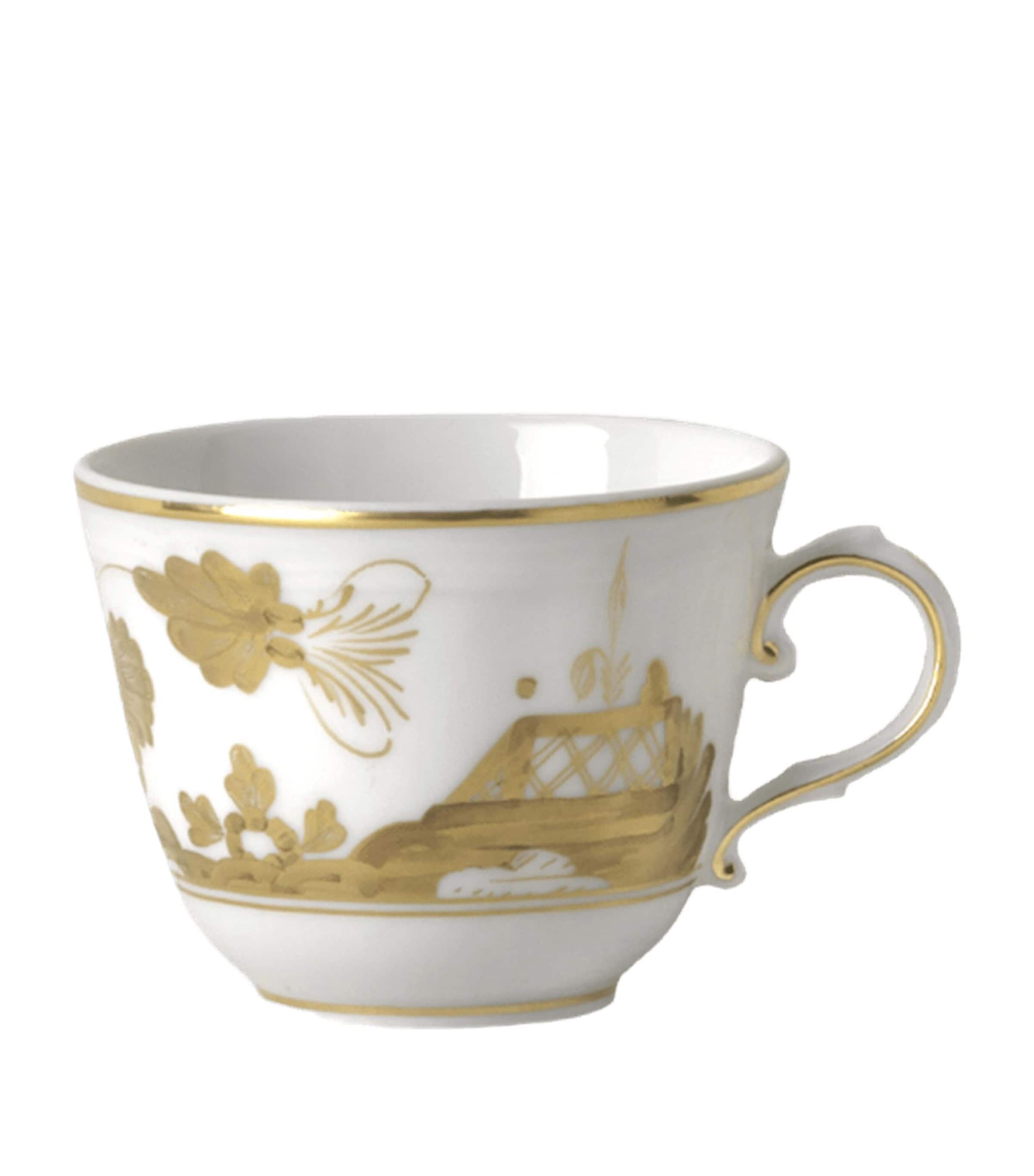 Ginori 1735 Oriente Italiano Gold Espresso Coffee Cup In Aurum