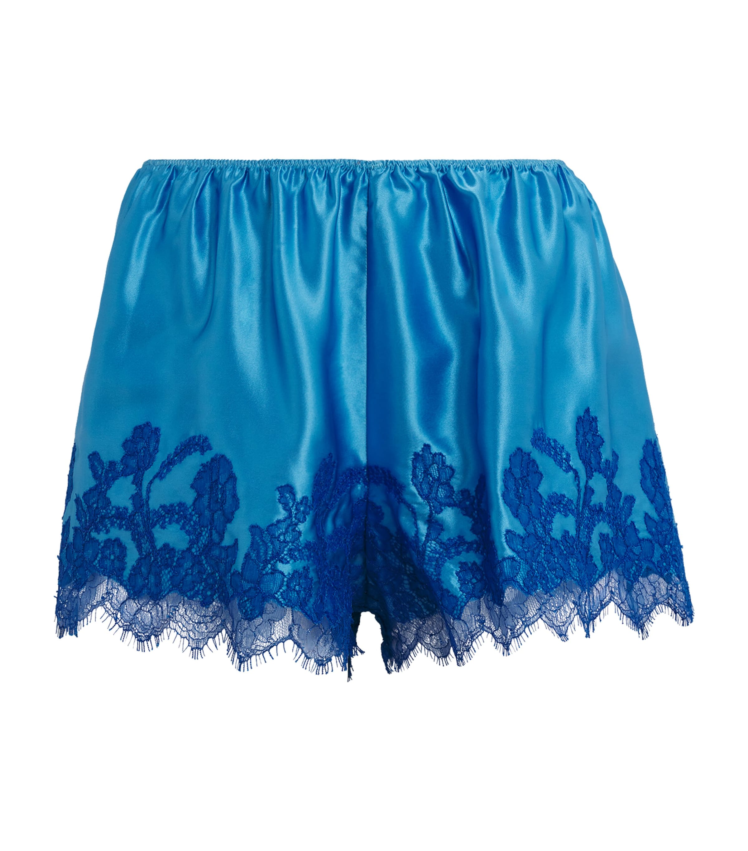 TORLOWEI Womens Silk Tokoni Shorts Cloud Blue/blue Image 1