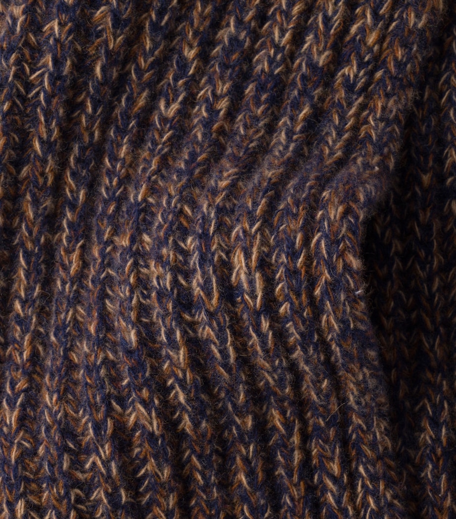 Wool-Cashmere Logo Scarf F0XB7 Image 2