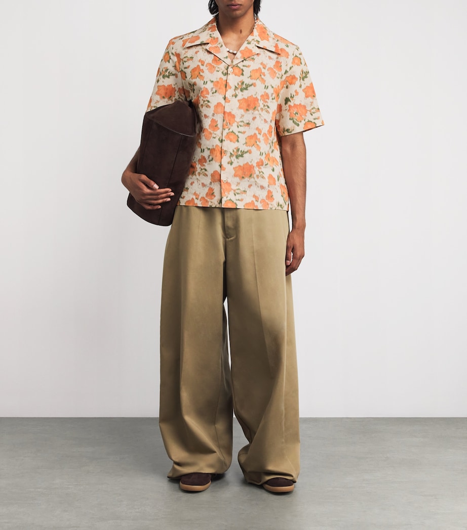 Floral Pino Short-Sleeve Shirt ORANGE ILLUSION Image 2