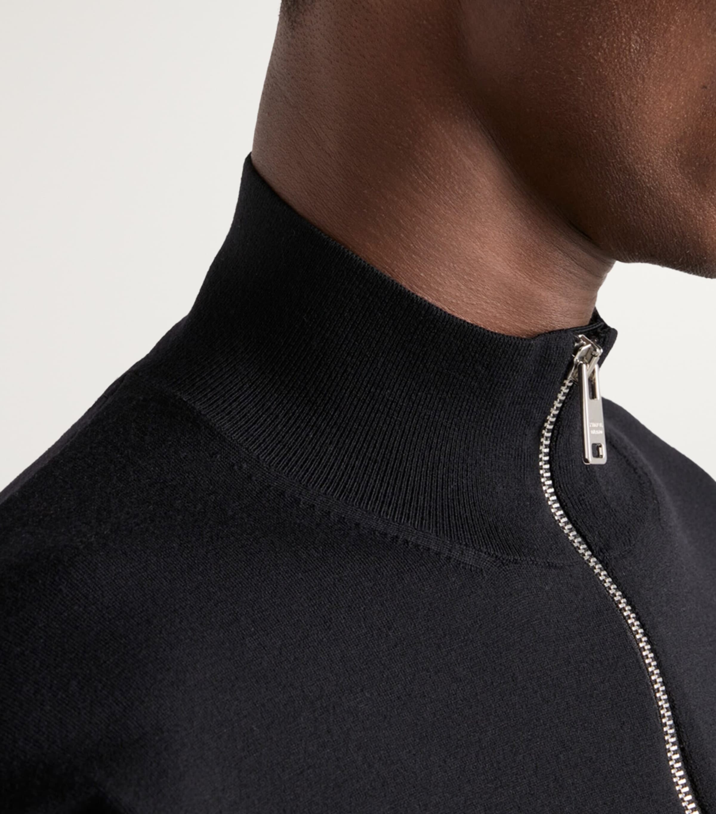 Superfine Wool Bomber Jacket F0002 Image 5