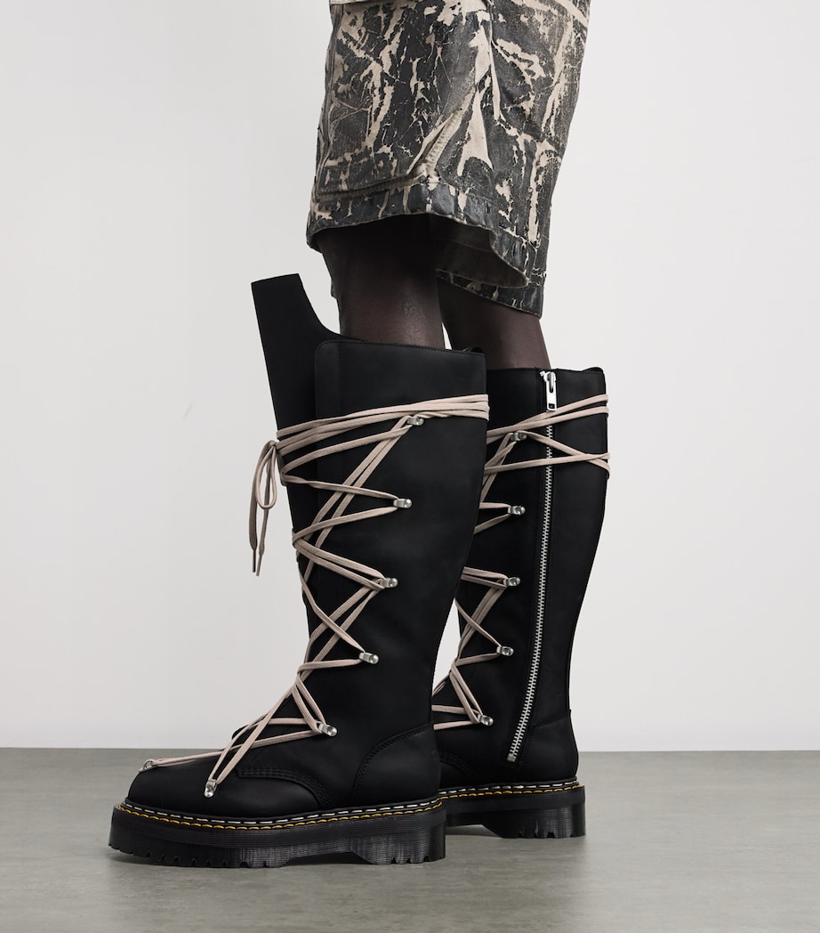 Rick Owens x Dr. Martens Leather Pentacle Boots BLACK 09 Image 2