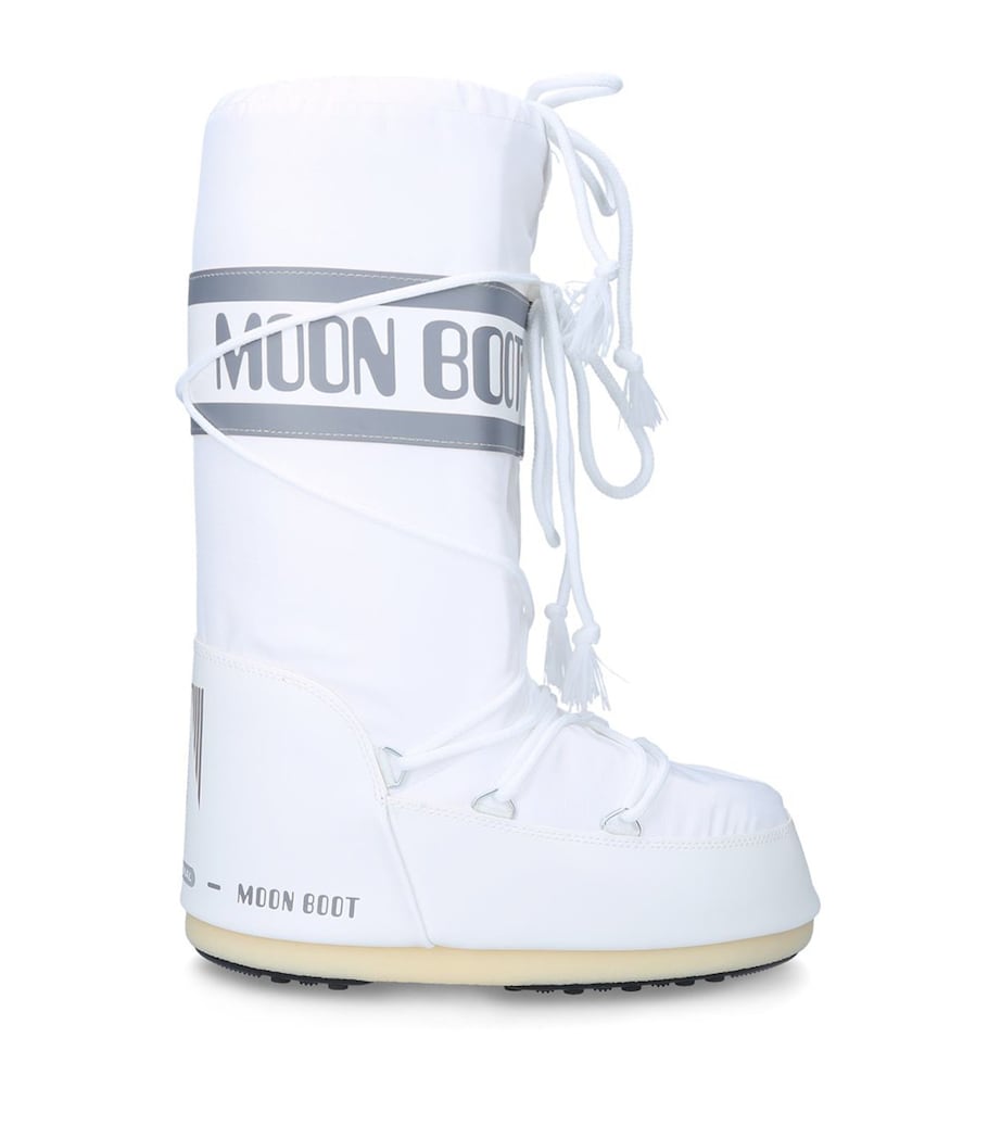Nylon Icon Moon Boots WHITE Image 3