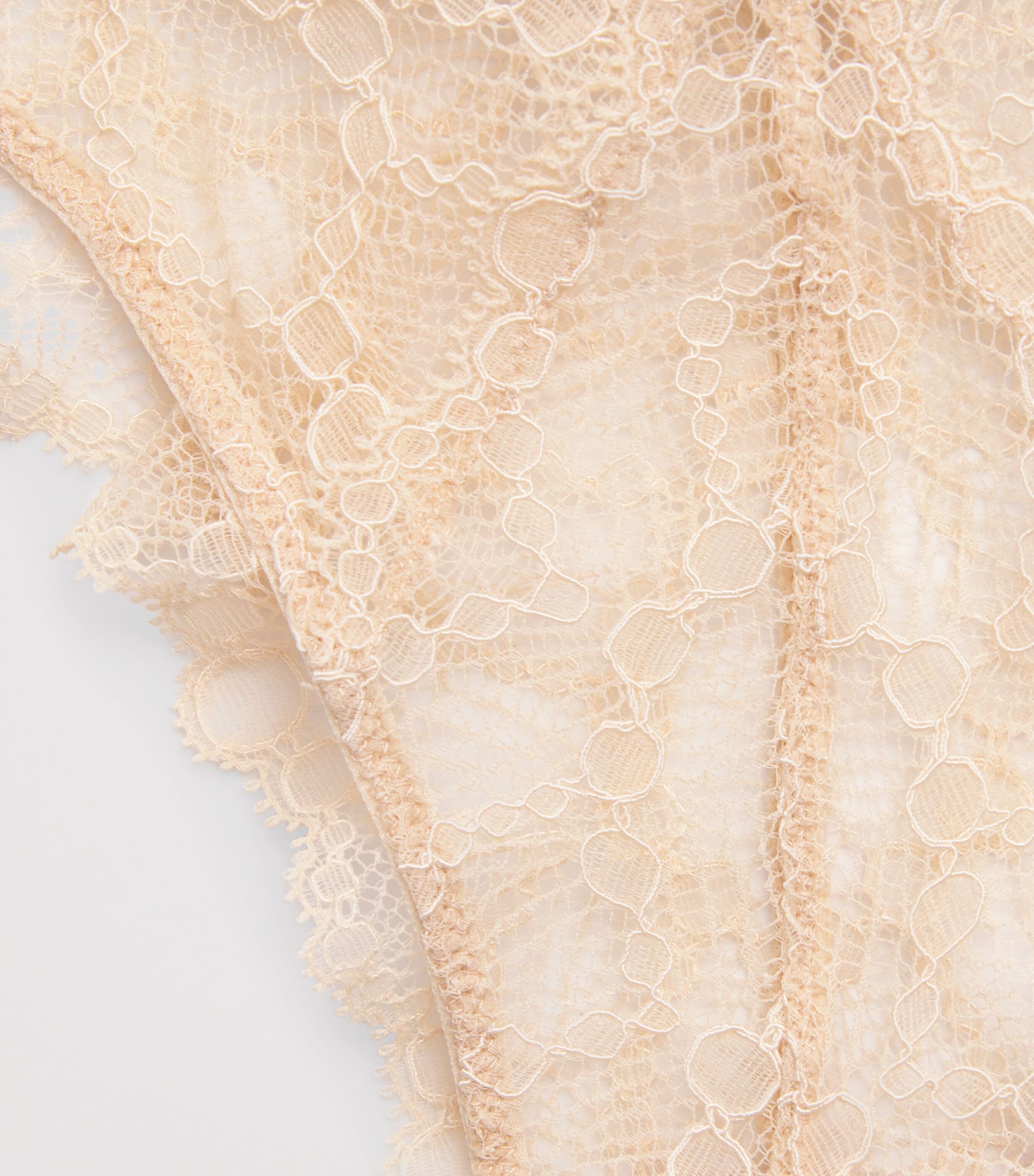 Kiki de Montparnasse Womens Lace Mon Cheri Thong Blush Image 4