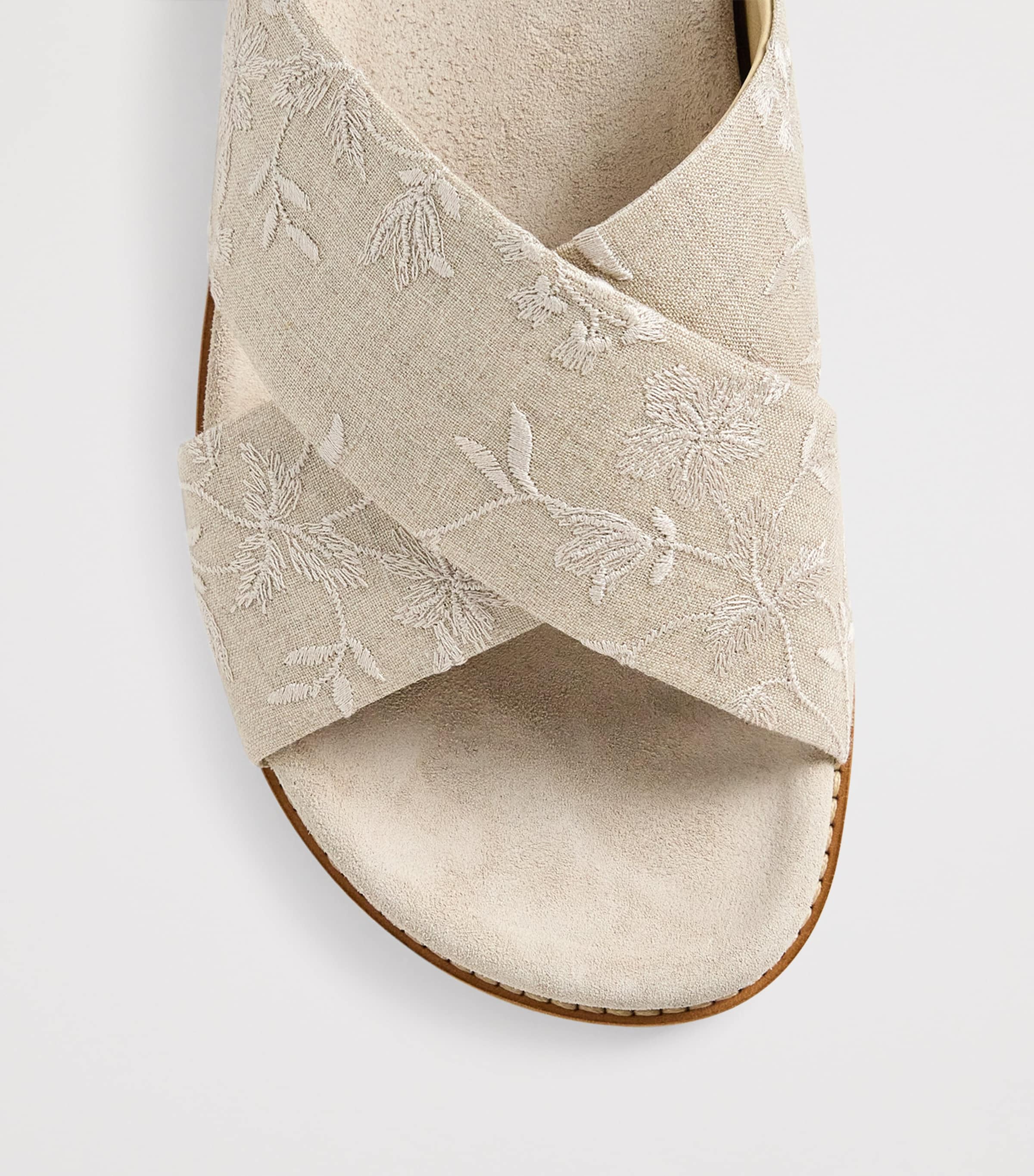 Embroidered Crossover Slides SABBIA Image 5