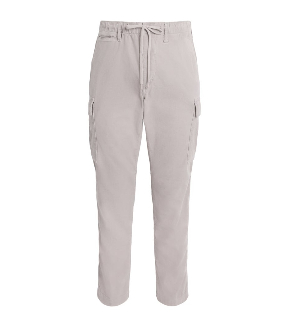 Cotton Corduroy Cargo Trousers GREY Image 1