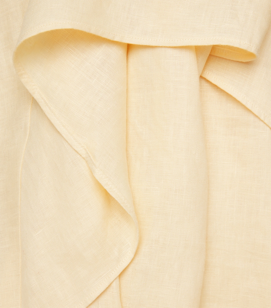 STAUD Womens Linen Valencia Maxi Dress Butter Butr Image 6