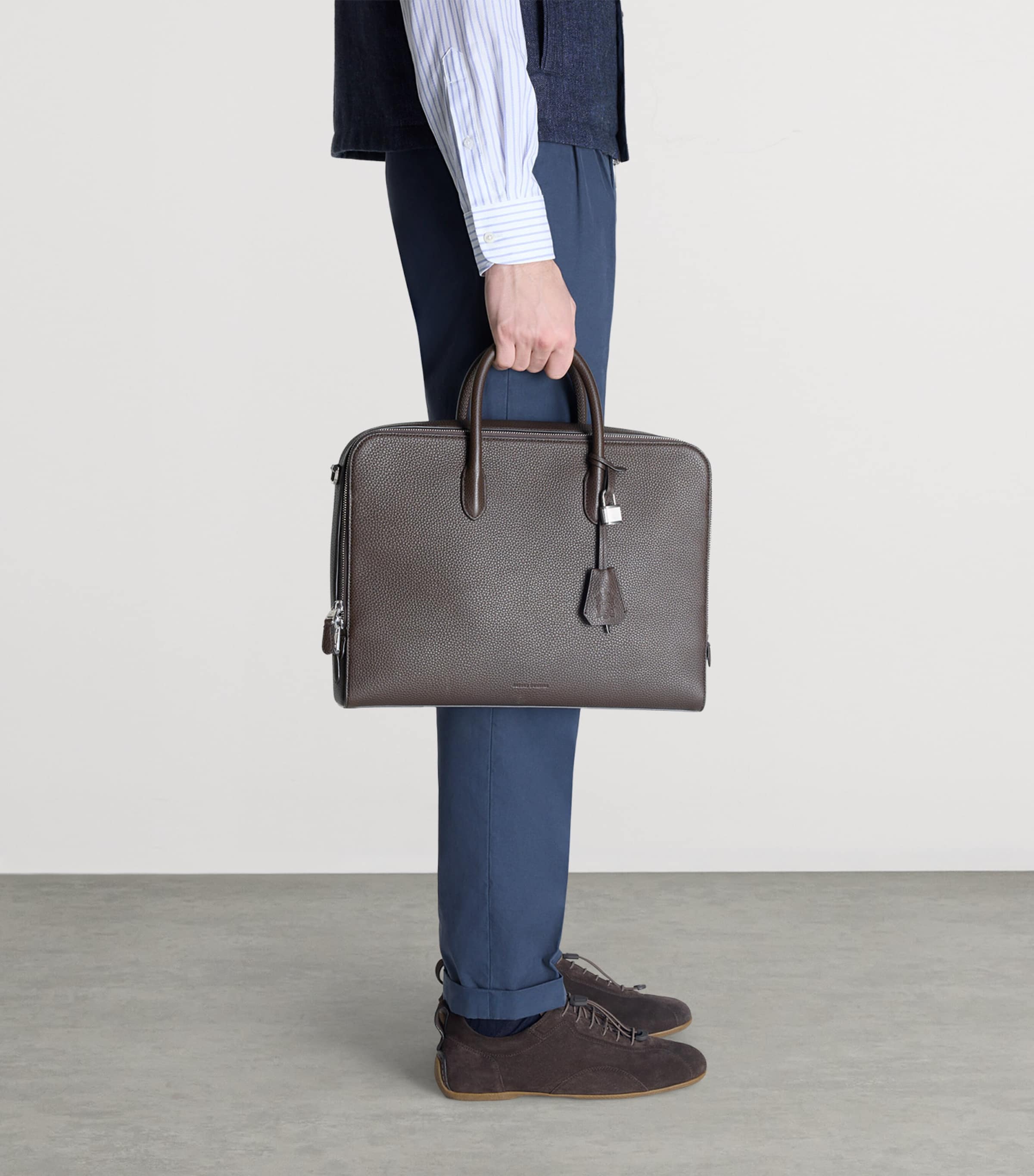 Dunhill Leather Bourdon 38 Briefcase Image 2