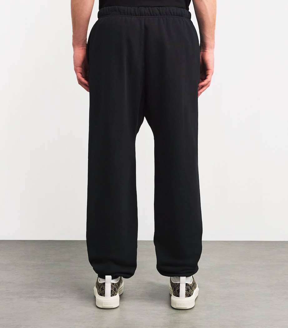 FEAR OF GOD ESSENTIALS Mens Cotton-Blend Logo Sweatpants Black Image 4