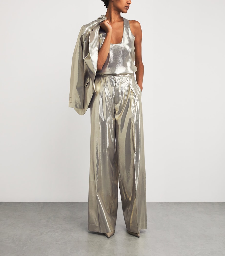 Silk-Blend Tank Top 0899 - GOLD Image 2