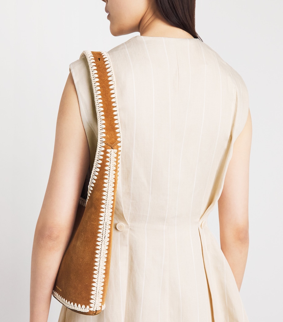 Claudie Pierlot Womens Stripe Mini Dress Sand Image 5