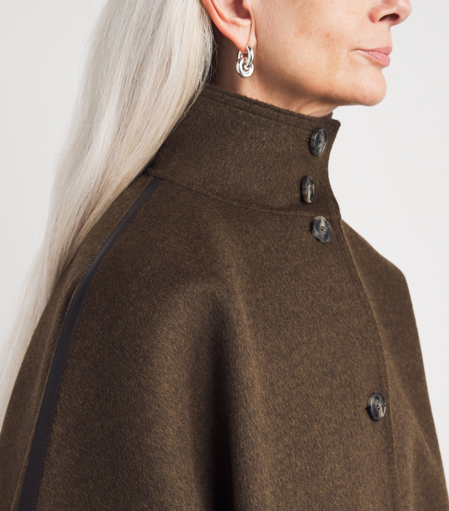 Wool-Cashmere Cape B3197 Image 6