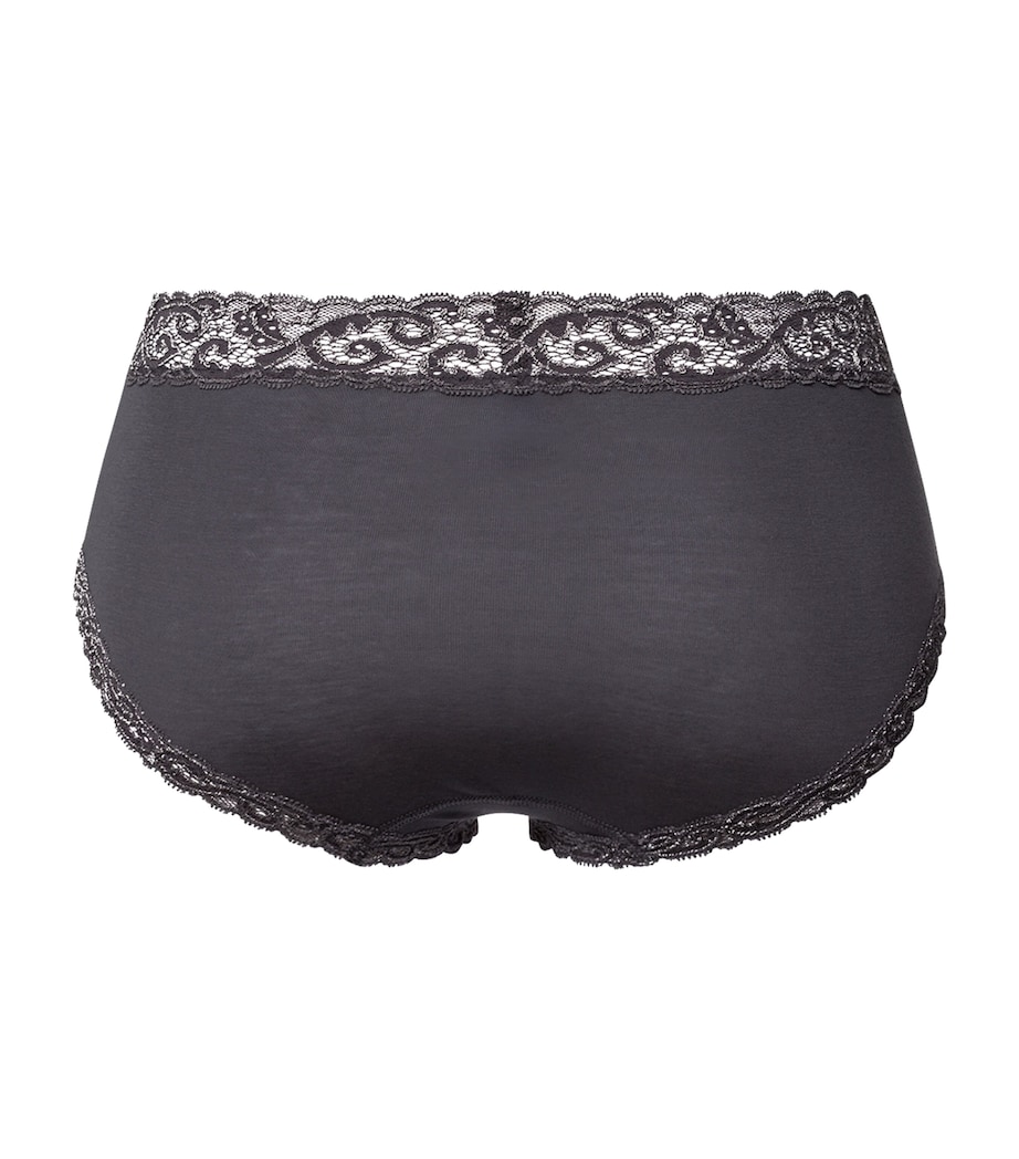 Mercerised Cotton Moments Maxi Briefs BLACK PEARL Image 2