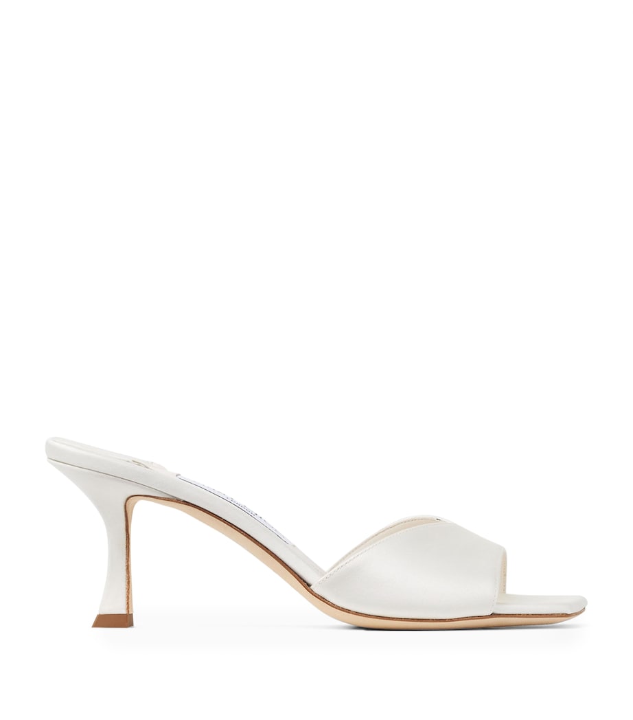 Skye 70 Satin Mules IVORY Image 1