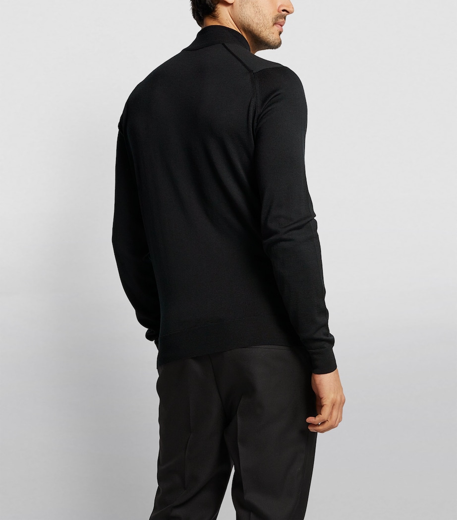 Merino Wool Harcourt Sweater BLACK Image 6