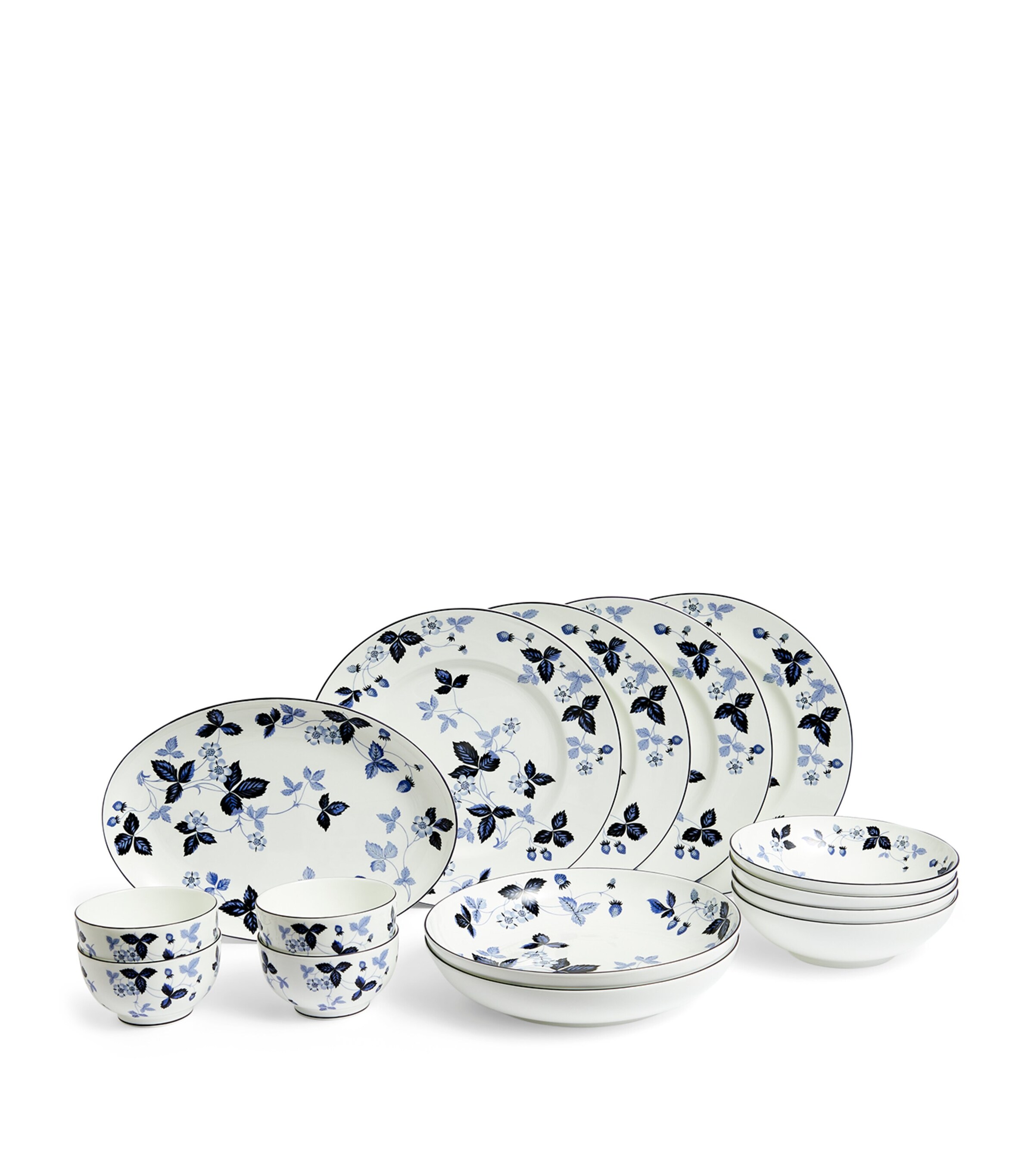 Wild Strawberry Inky Blue 15-Piece Dinner Set MULTI Image 7