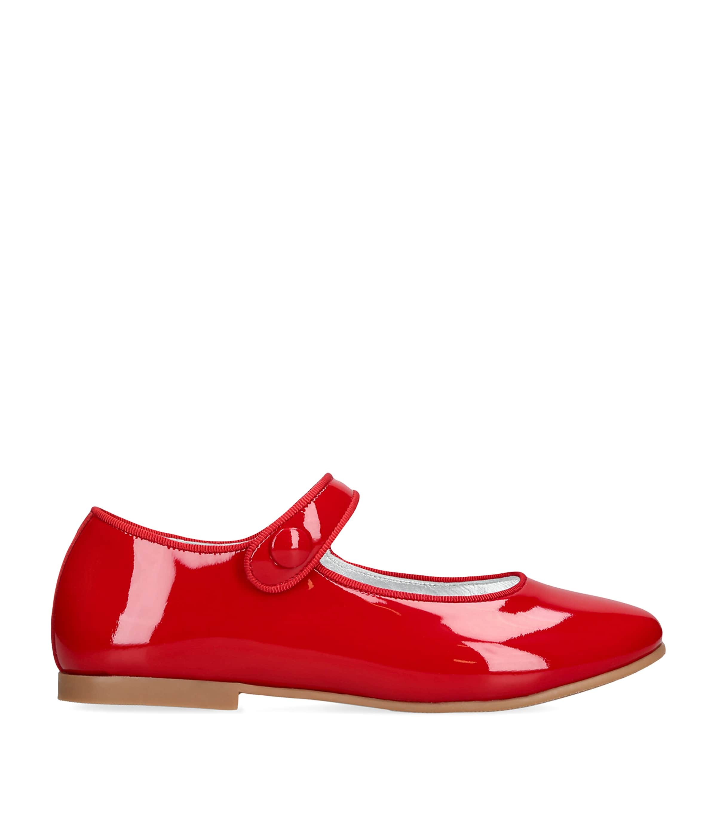 papouelli Patent Leather Angelica Mary Janes Red Image 1