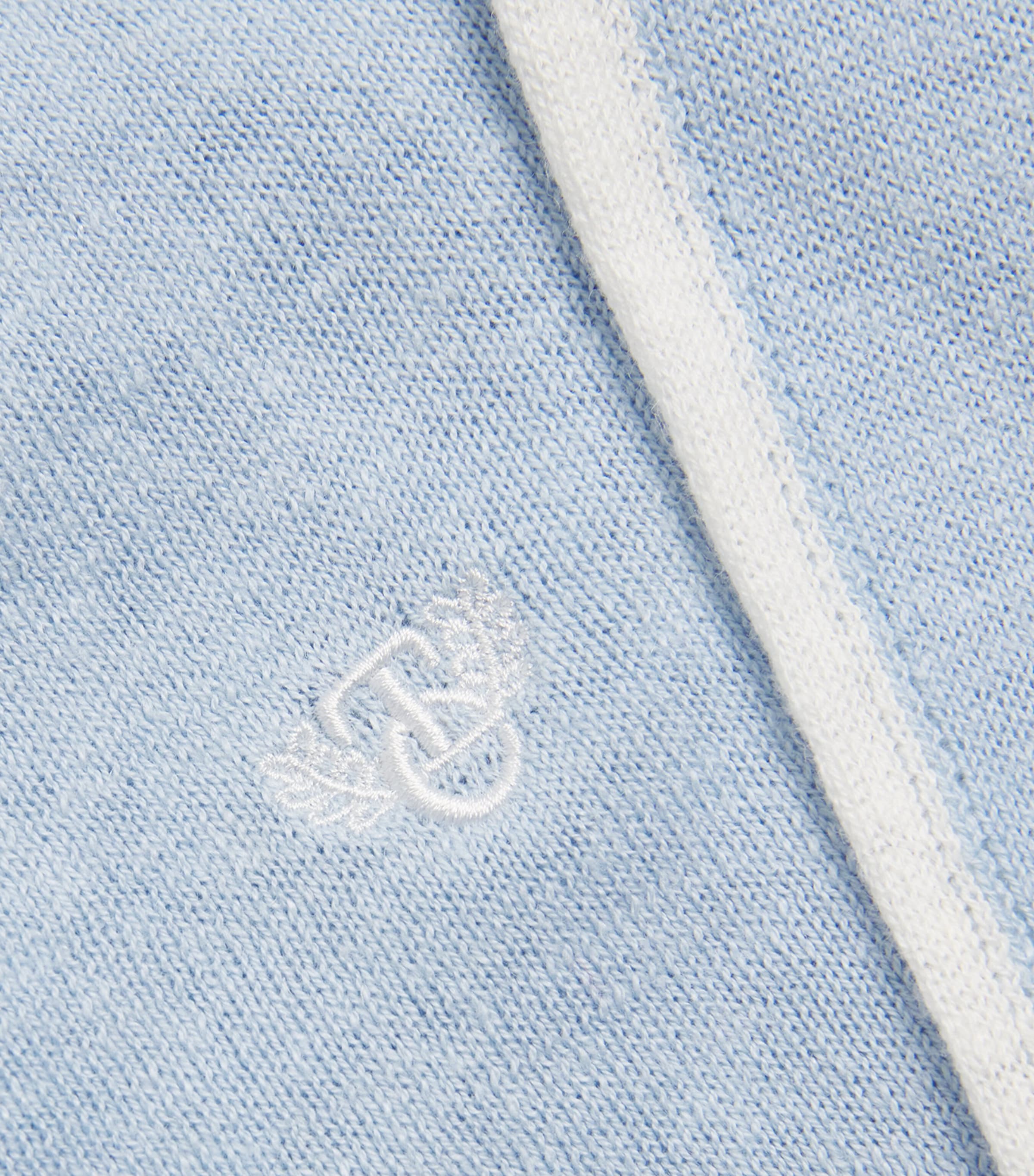 Tartine et Chocolat Linen-Cotton Cardigan (3 Months - 4 Years) Bleu Lavï¿½ Image 3