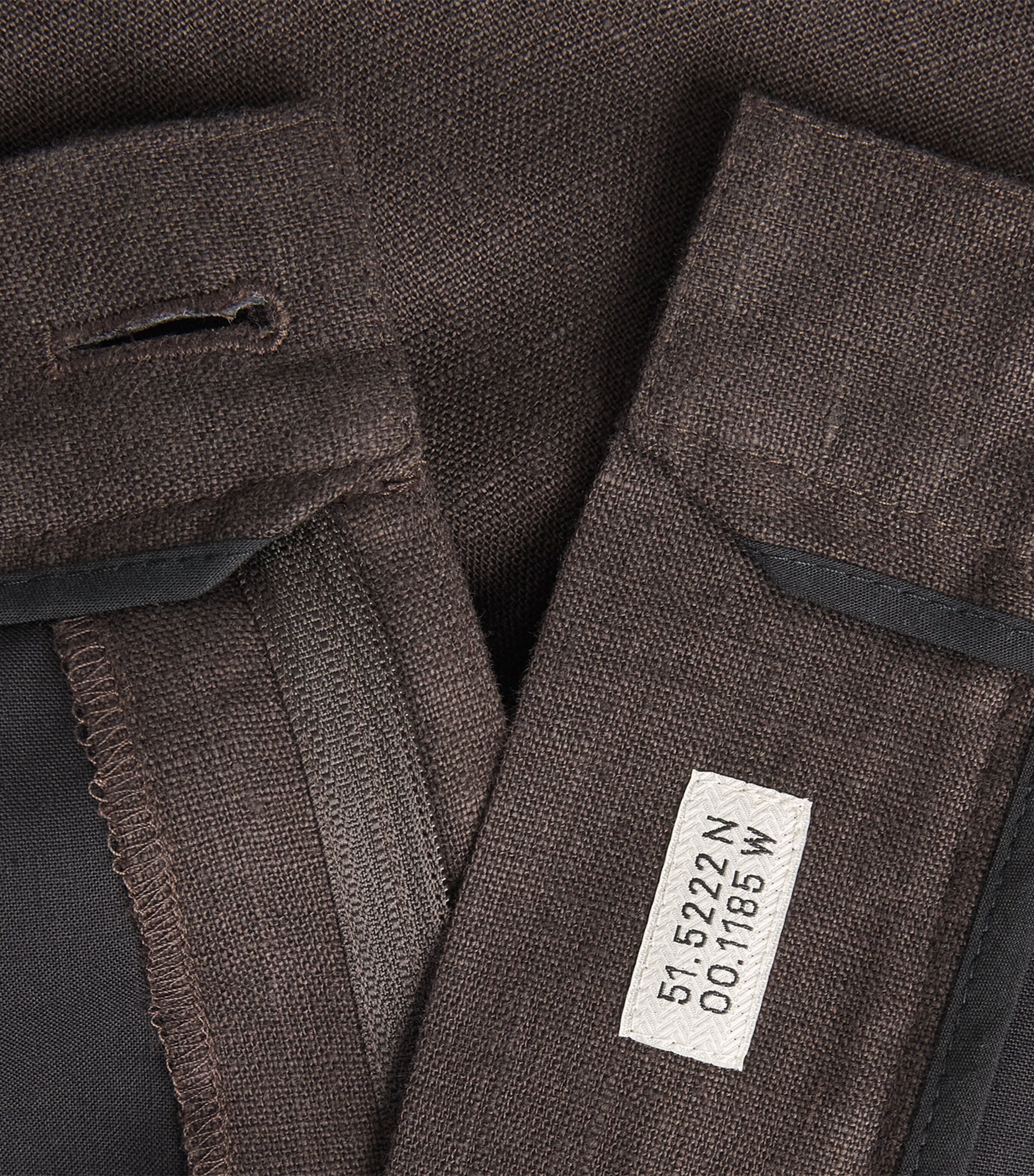 Oliver Spencer Mens Linen-Cotton Morton Pleated Trousers Brown Image 6