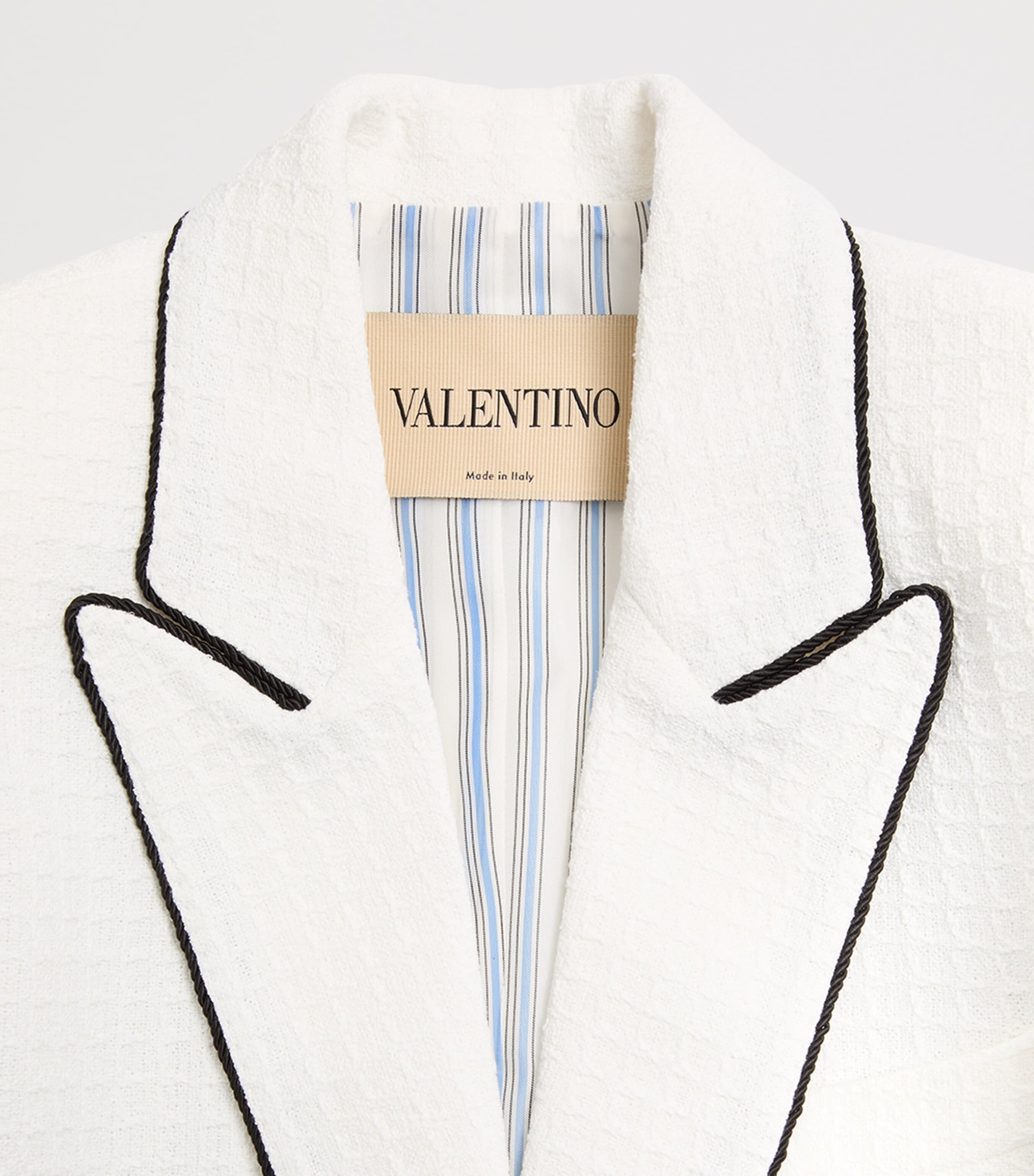 Valentino Womens Cotton Tweed Blazer Cbj Image 3