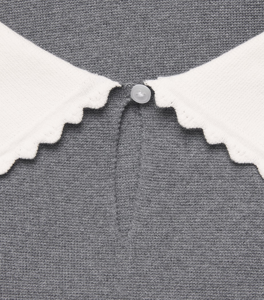 Cotton-Blend Skater Dress MOTTLED GREY Image 5