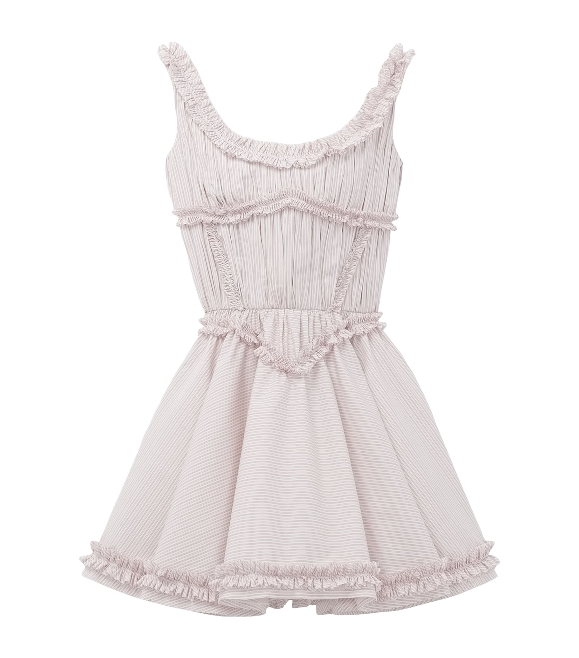 McQueen Womens Cotton Pinstripe Mini Dress Image 1