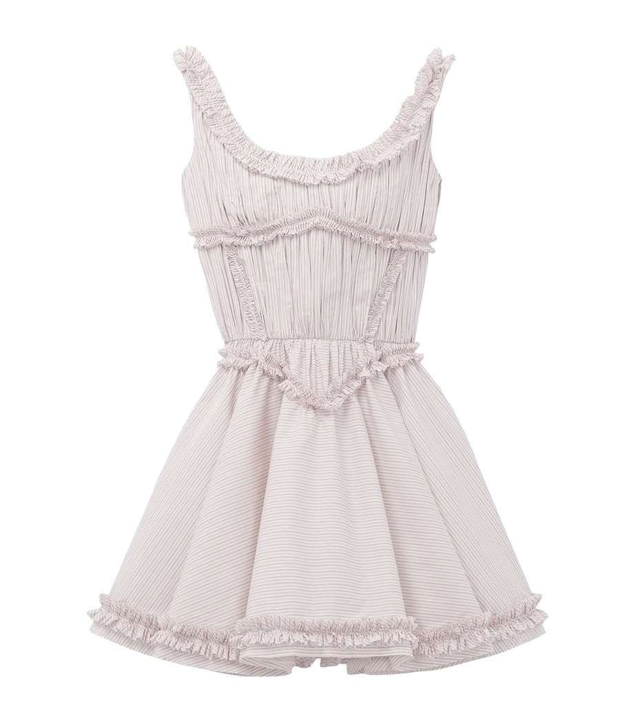 McQueen Womens Cotton Pinstripe Mini Dress Image 1