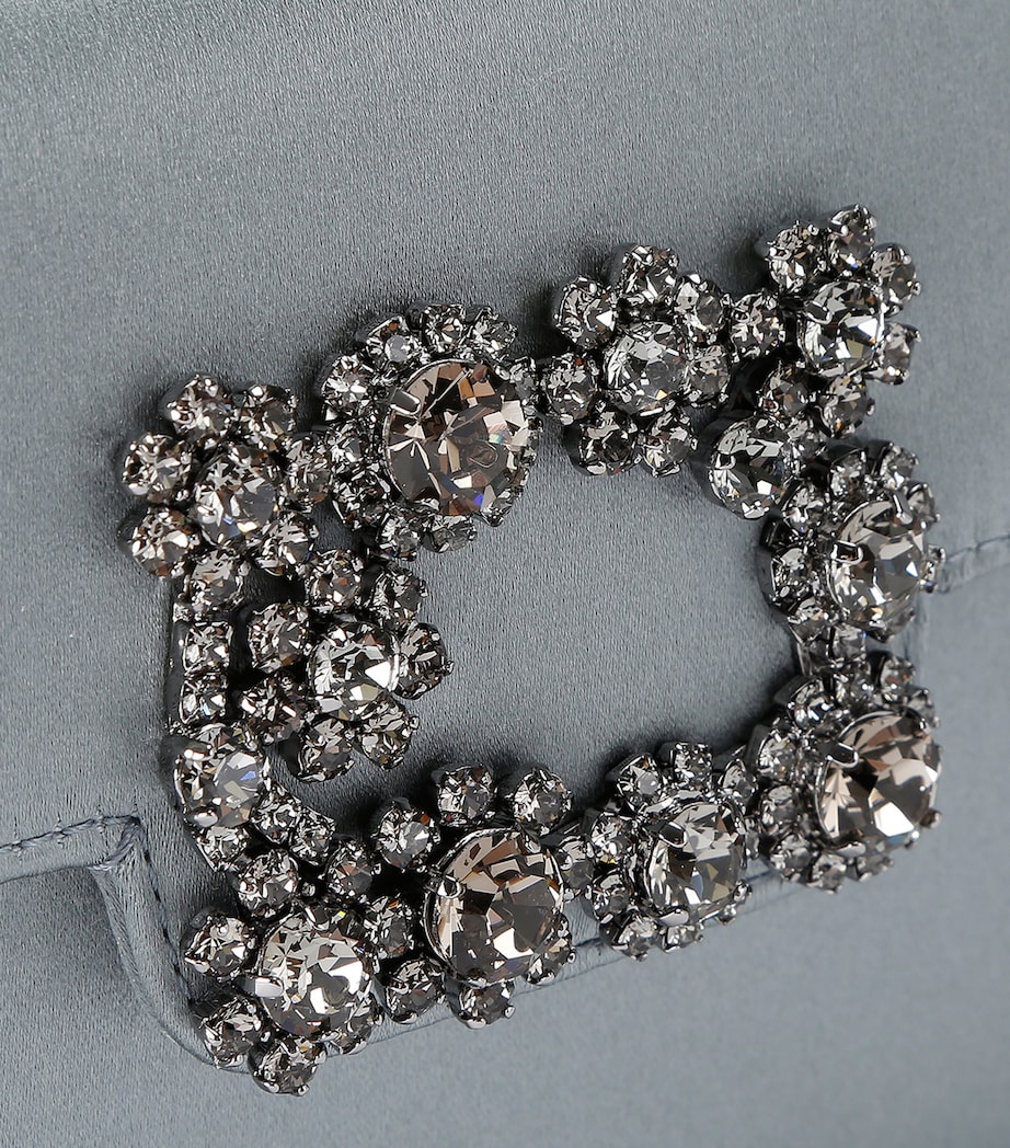 Roger Vivier Mini Satin Strass Top-Handle Bag Silver Image 3