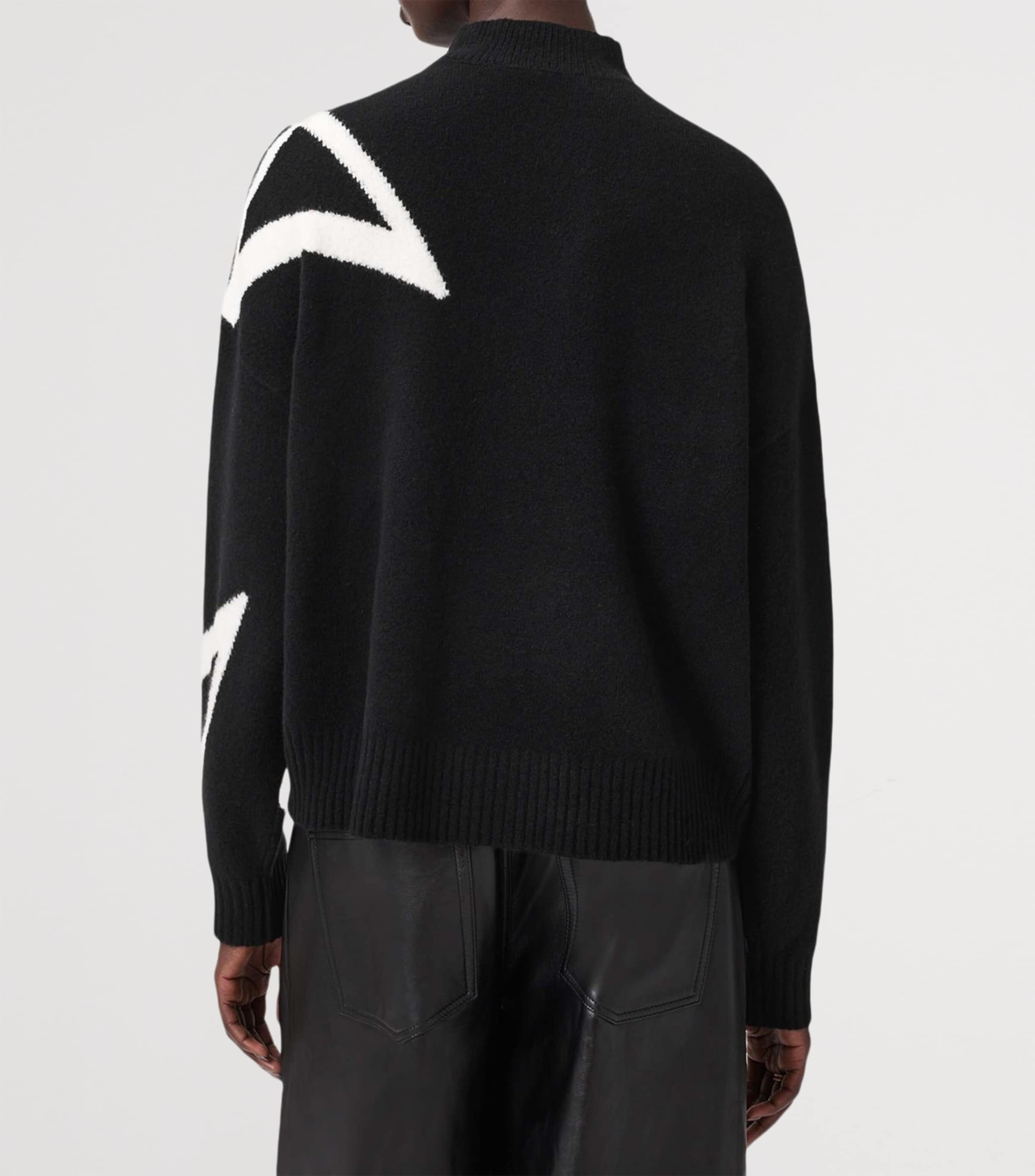 A Star Sweater BLACK/WHITE Image 4