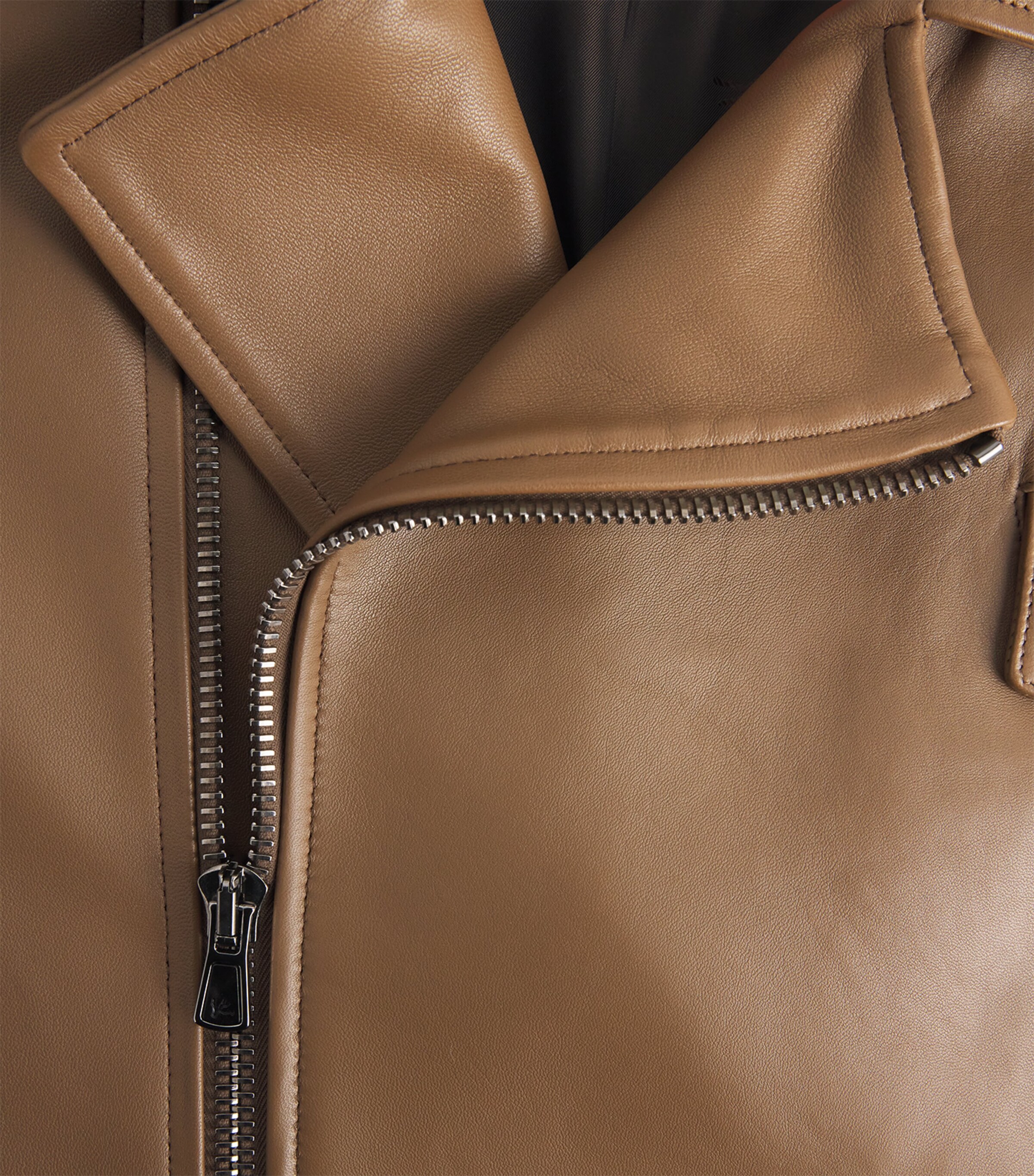 Isaia Mens Lamb Suede Motorcycle Jacket Image 6