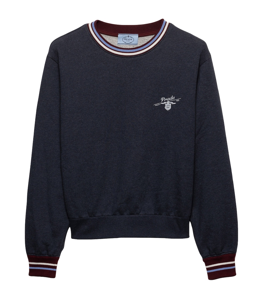 Cotton Fleece Logo Sweatshirt F01EC Image 1