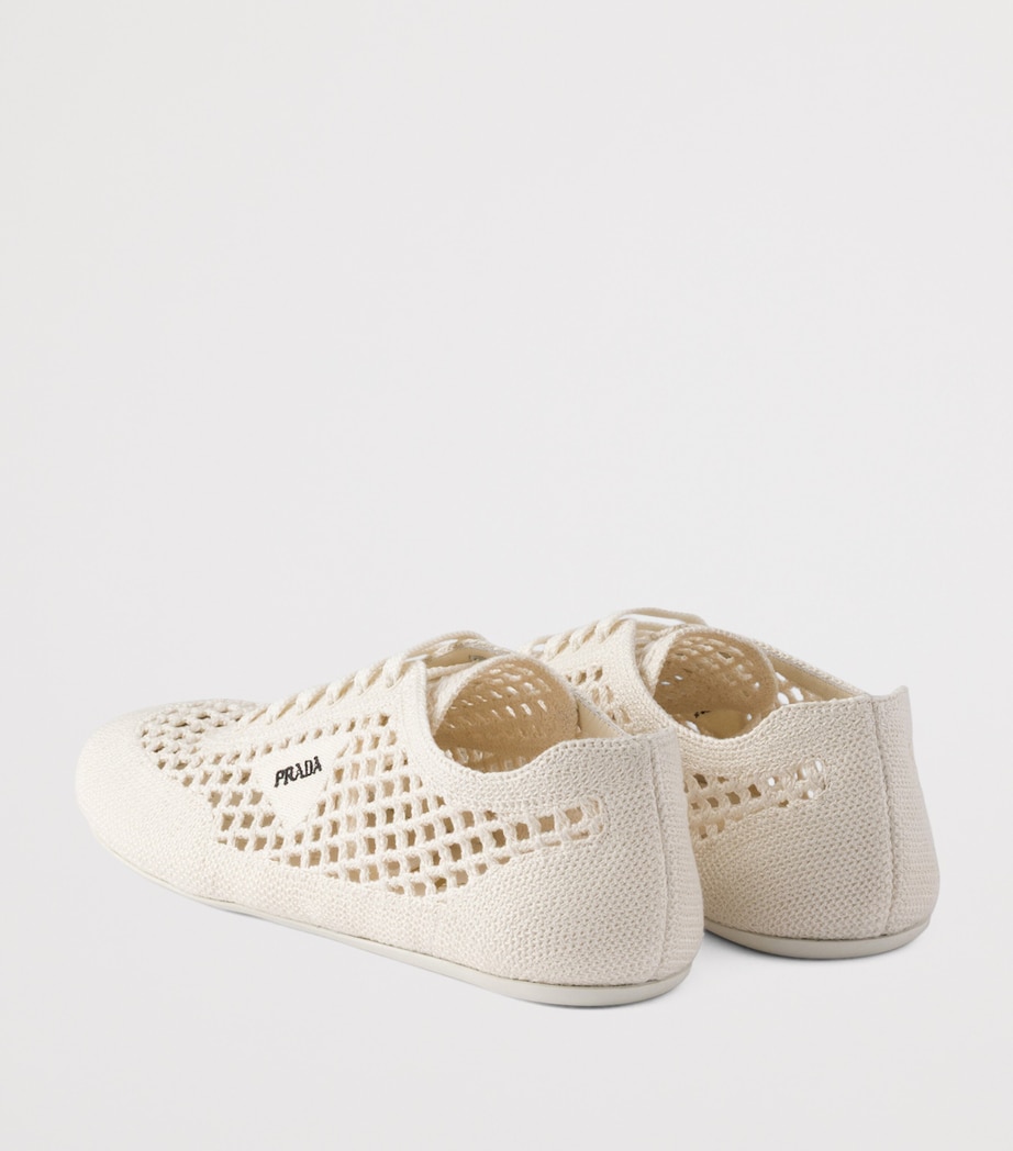 Cotton Crochet Collapse Sneakers F0304 Image 4