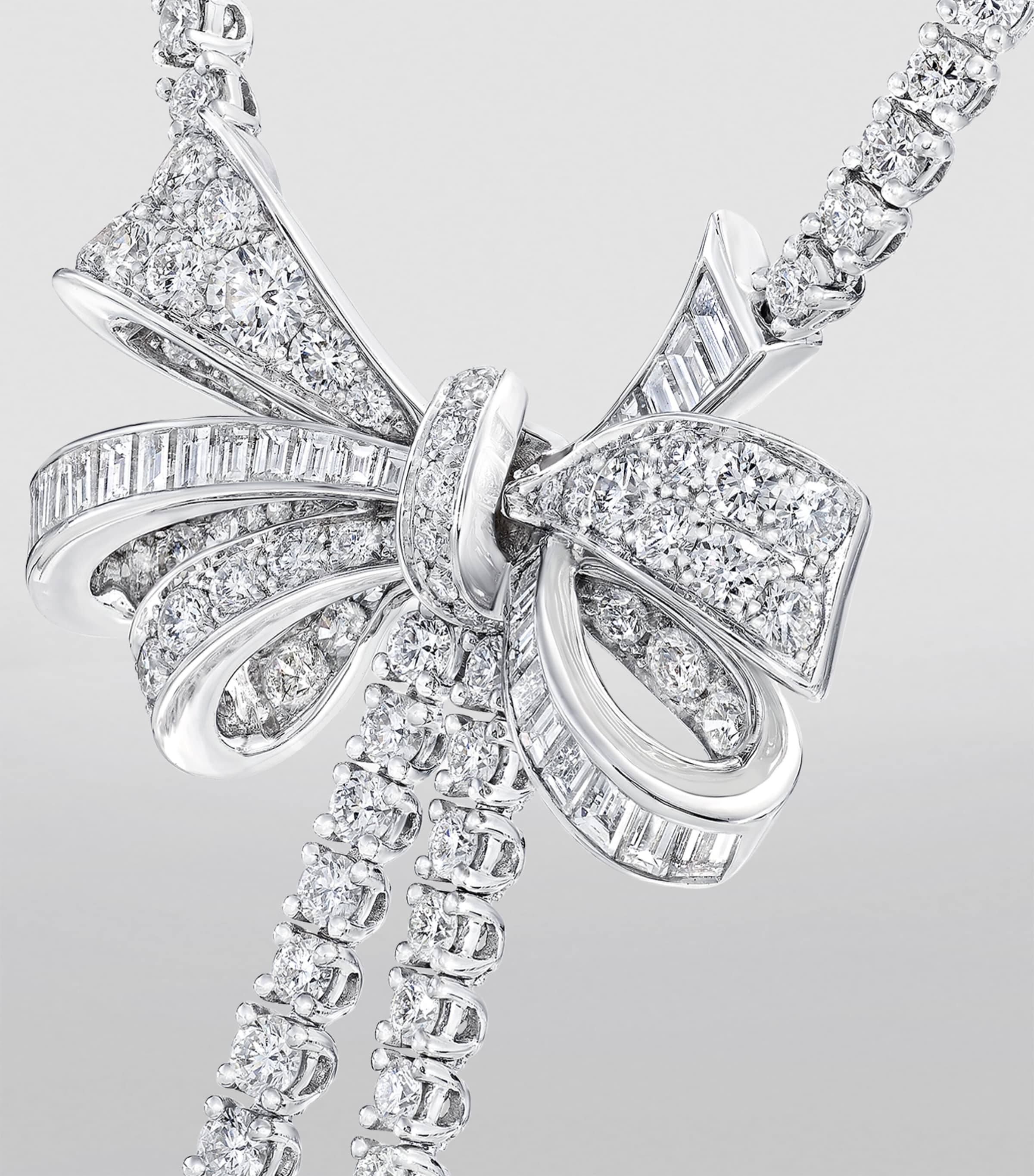 Graff White Gold and Diamond Tilda's Bow Necklace White Gold Image 3