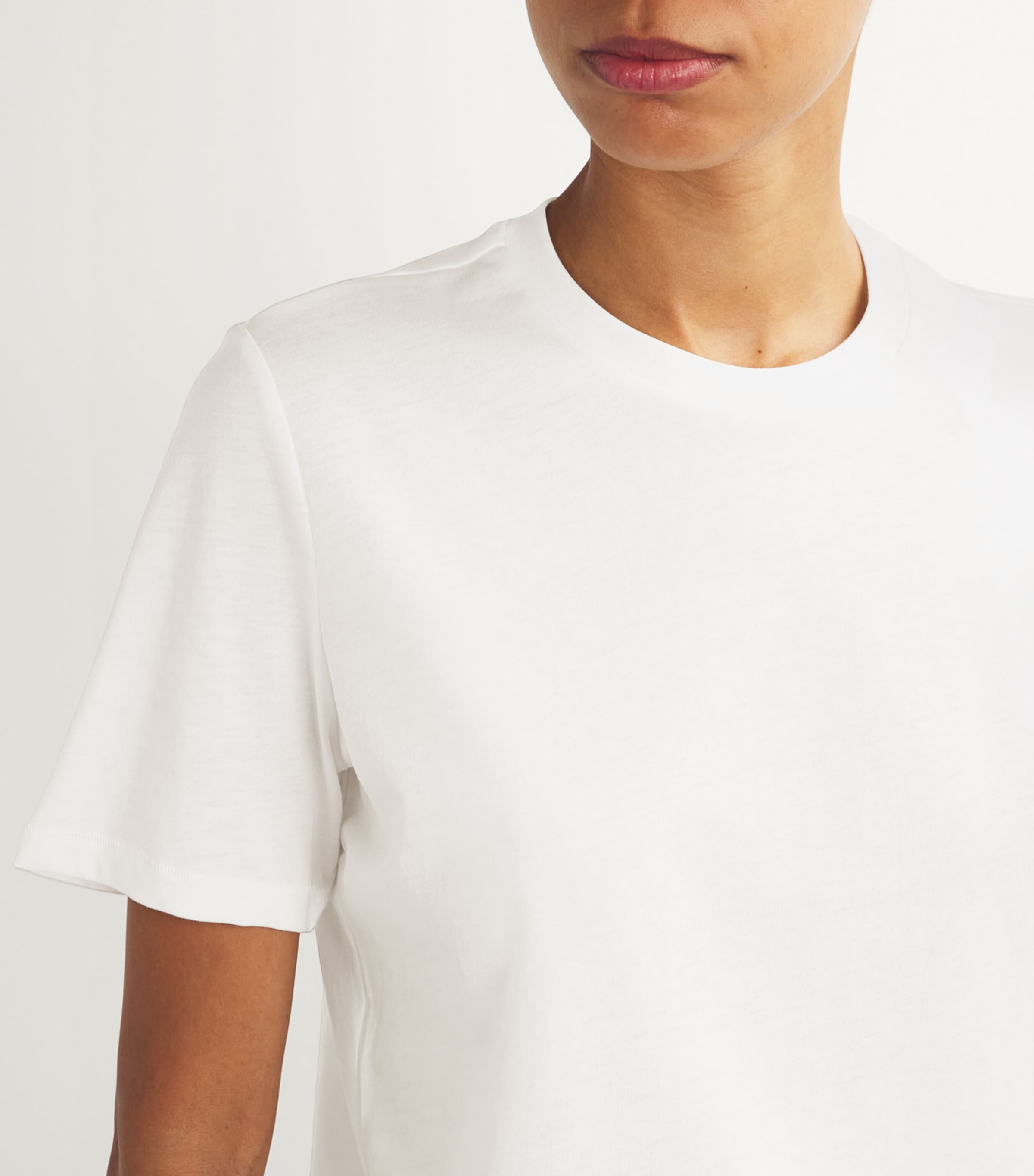 Cotton-Blend Relaxed T-Shirt SNOW Image 6